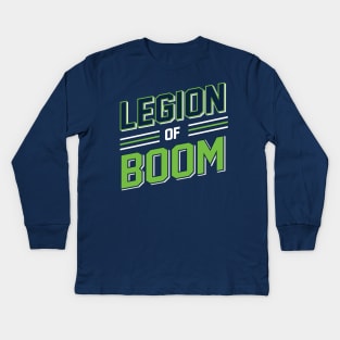 Legion Of Boom Seattle Seahawks Football Design Kids Long Sleeve T-Shirt